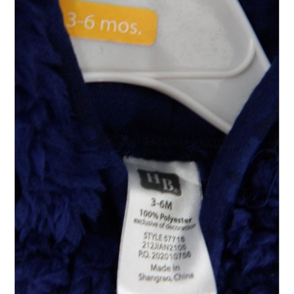 Baby Boy Hudson Baby Sherpa Footed Jumpsuit 3-6 month NWT - Picture 4 of 5